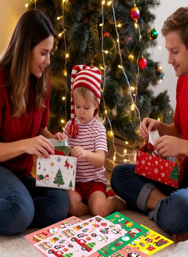 HiEnjoin Christmas Stickers for Kids - 24 Sheets (456 Pieces) Merry Christmas Winter Holiday Stickers for Crafts Gifts Xmas Party Favors, Goodie Bag Decorations - Image 5
